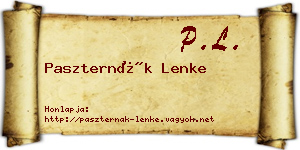 Paszternák Lenke névjegykártya